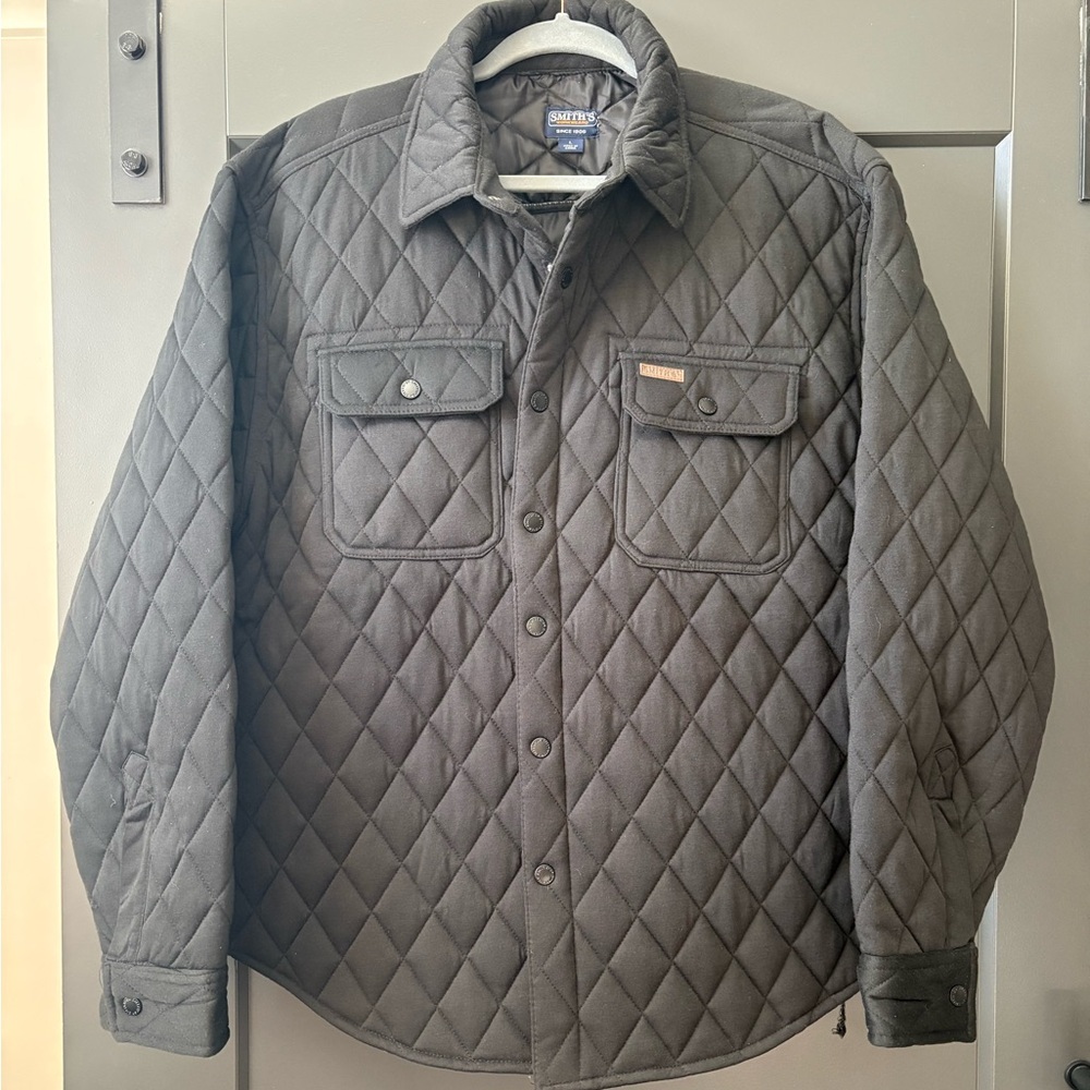 SMITH Men's Quilted Shirt Jacket - Black